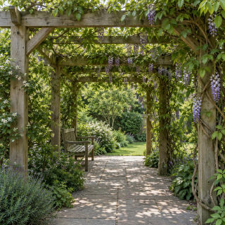 pergola from the Omriss garden feature collection