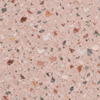 Pink terrazzo: A playful little detail. Floors reference from the Omriss catalog
